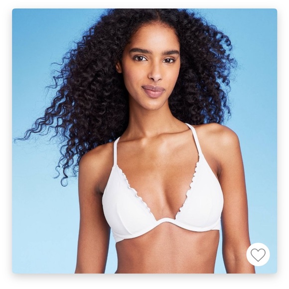 Shade & Shore Swim Nwt White Target Shade Shore Bikini Top 34d